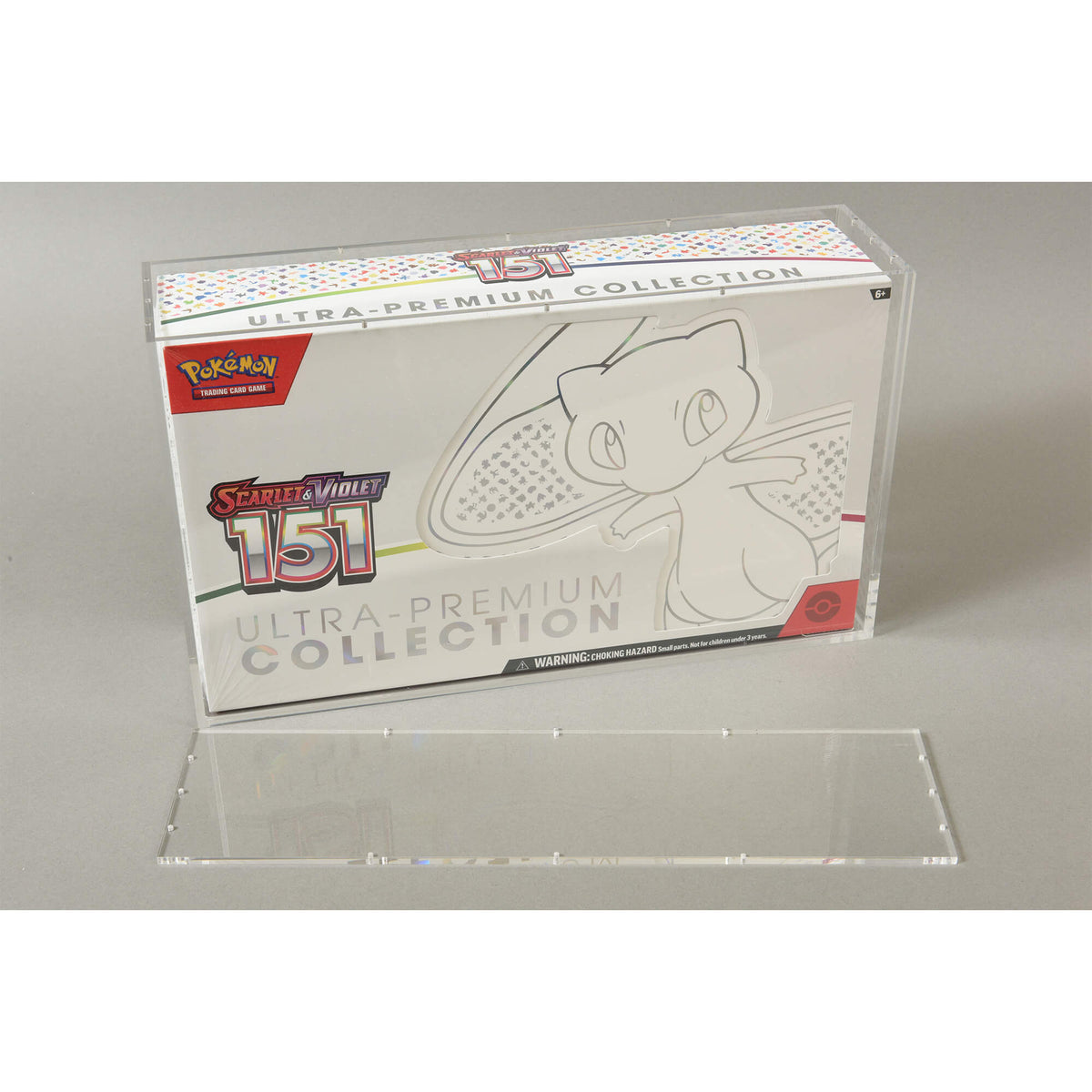 EVORETRO 5mm Acrylic UPC Display Case – Pokémon 151, Mega Charizard EX & 30th Anniversary UPC (1 Pack)