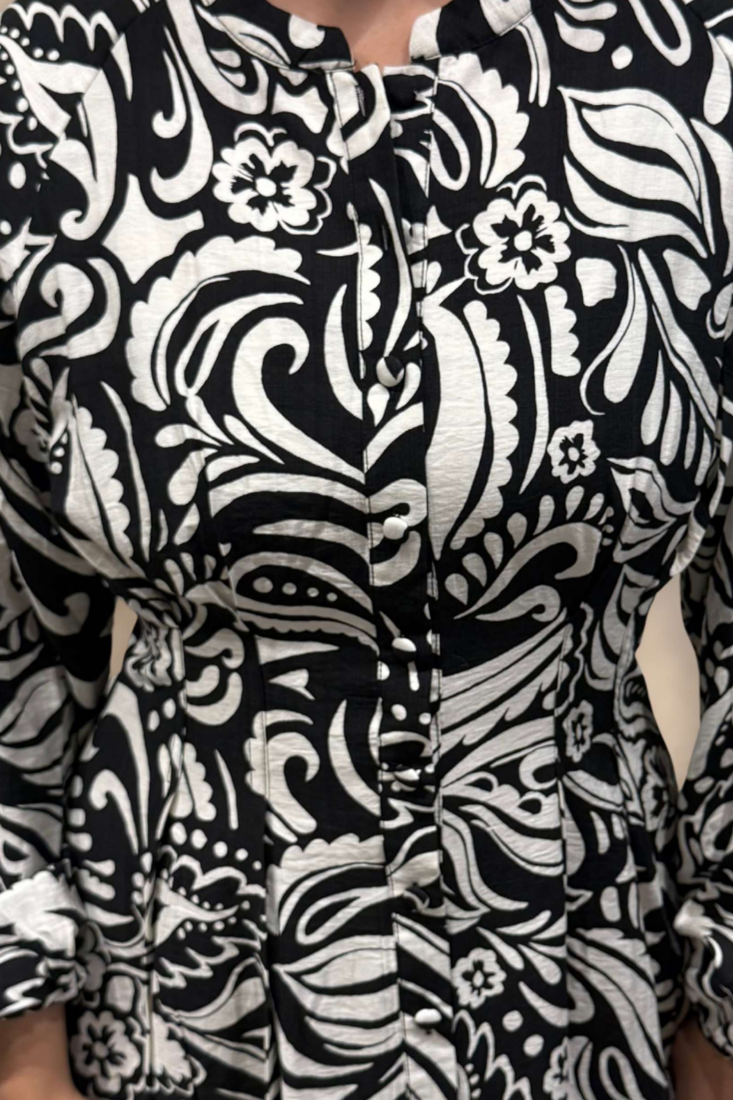 Robe imprimée à manches longues Eleanor