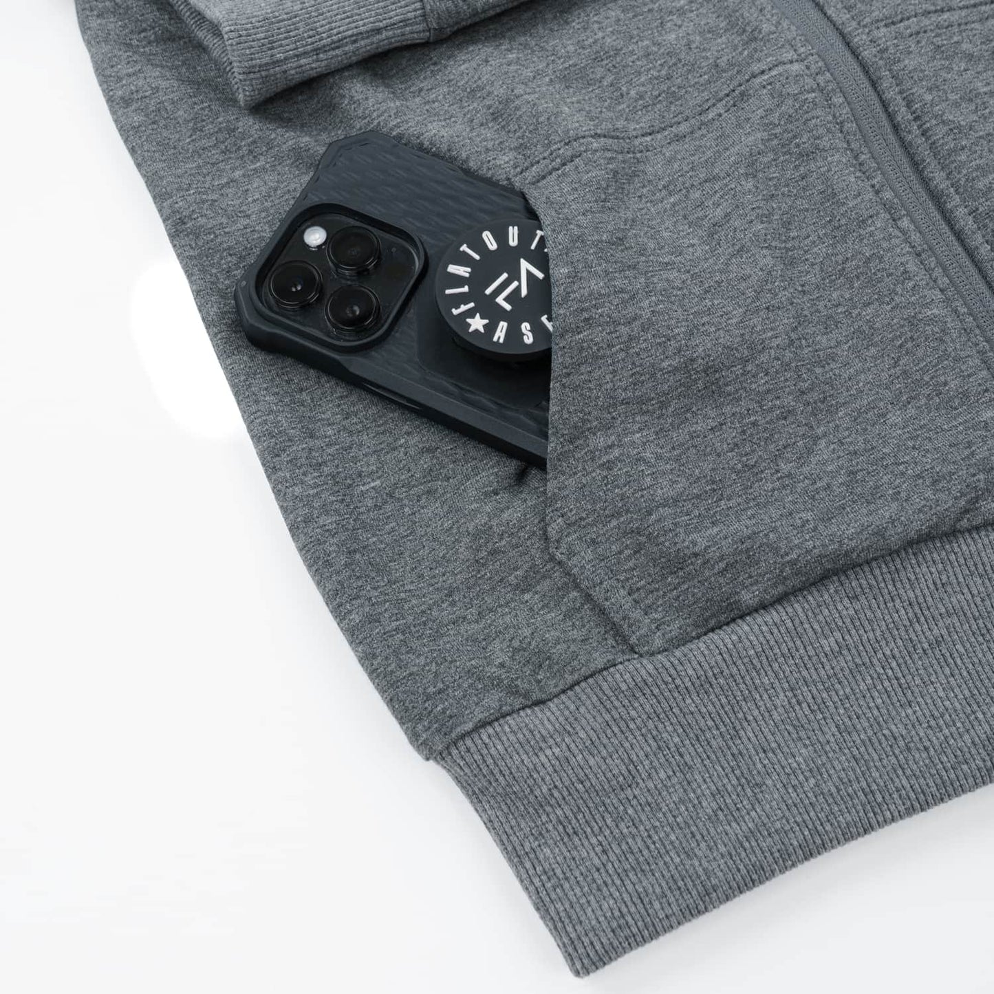 Sweat à capuche zippé Evolution Graphite