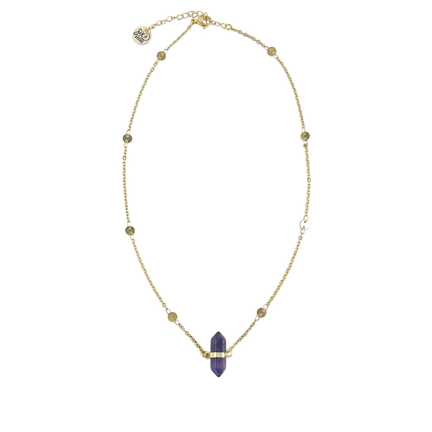 Collier en cristal d'améthyste