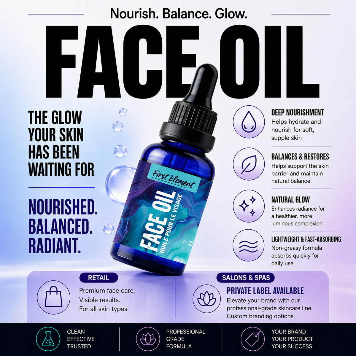 Huile visage premium