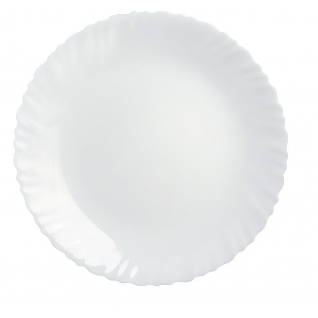 Assiette plate blanche 27cm - Feston - Luminarc