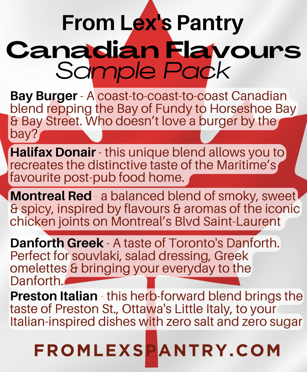 Pack d'échantillons de saveurs canadiennes