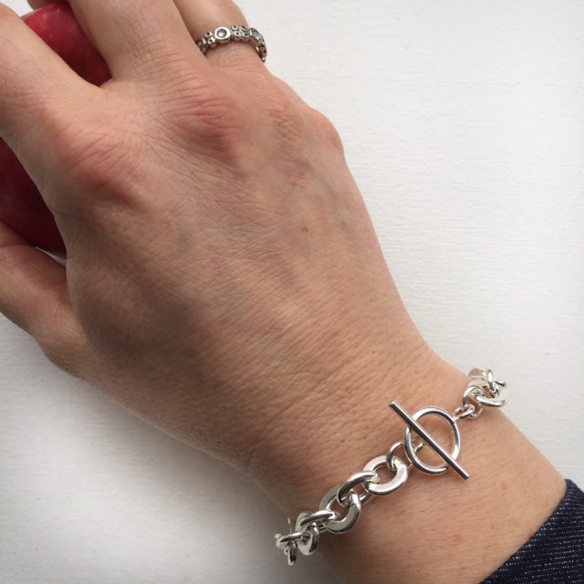 Bracelet ovale plat