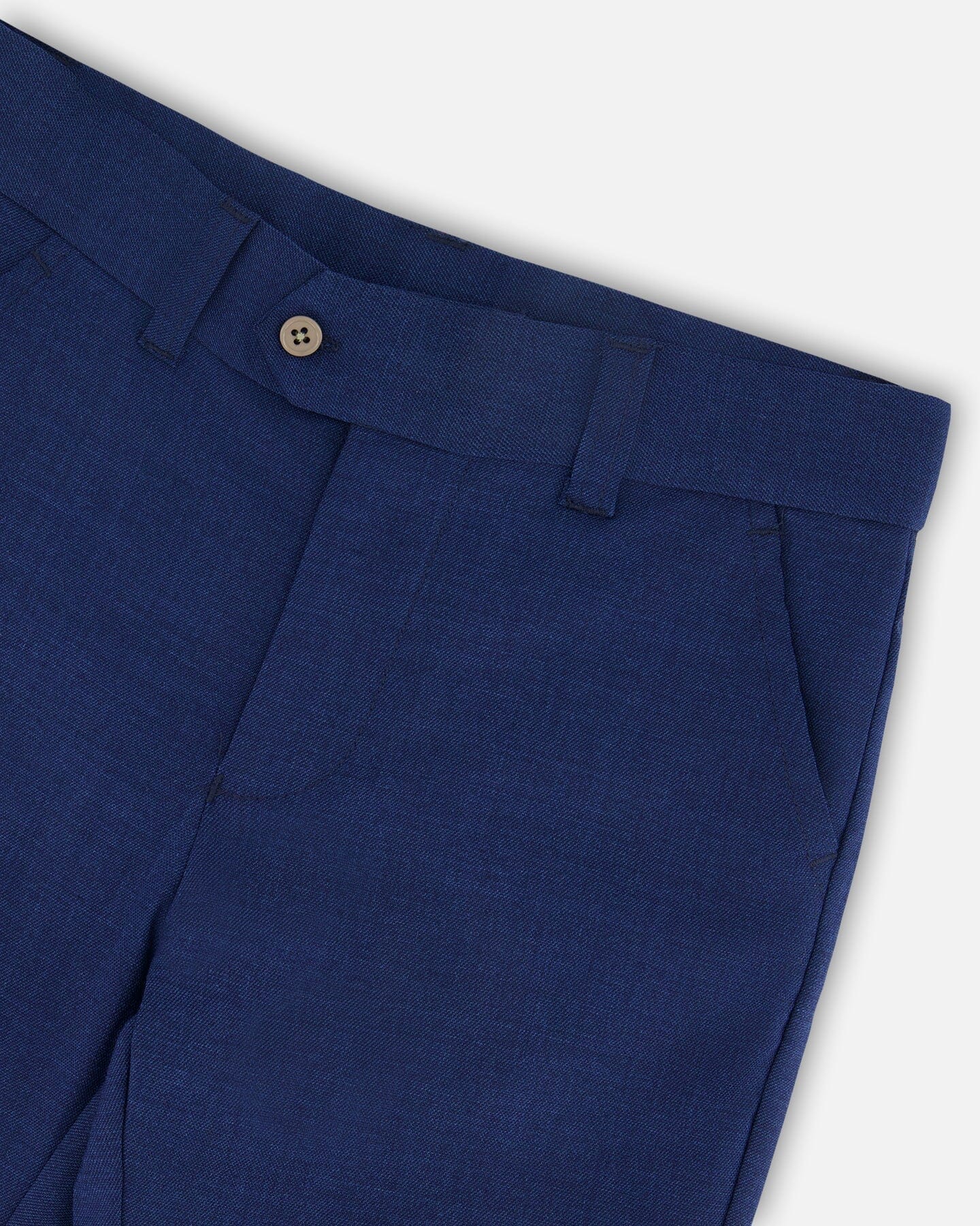 Pantalon à poches obliques bleu marine