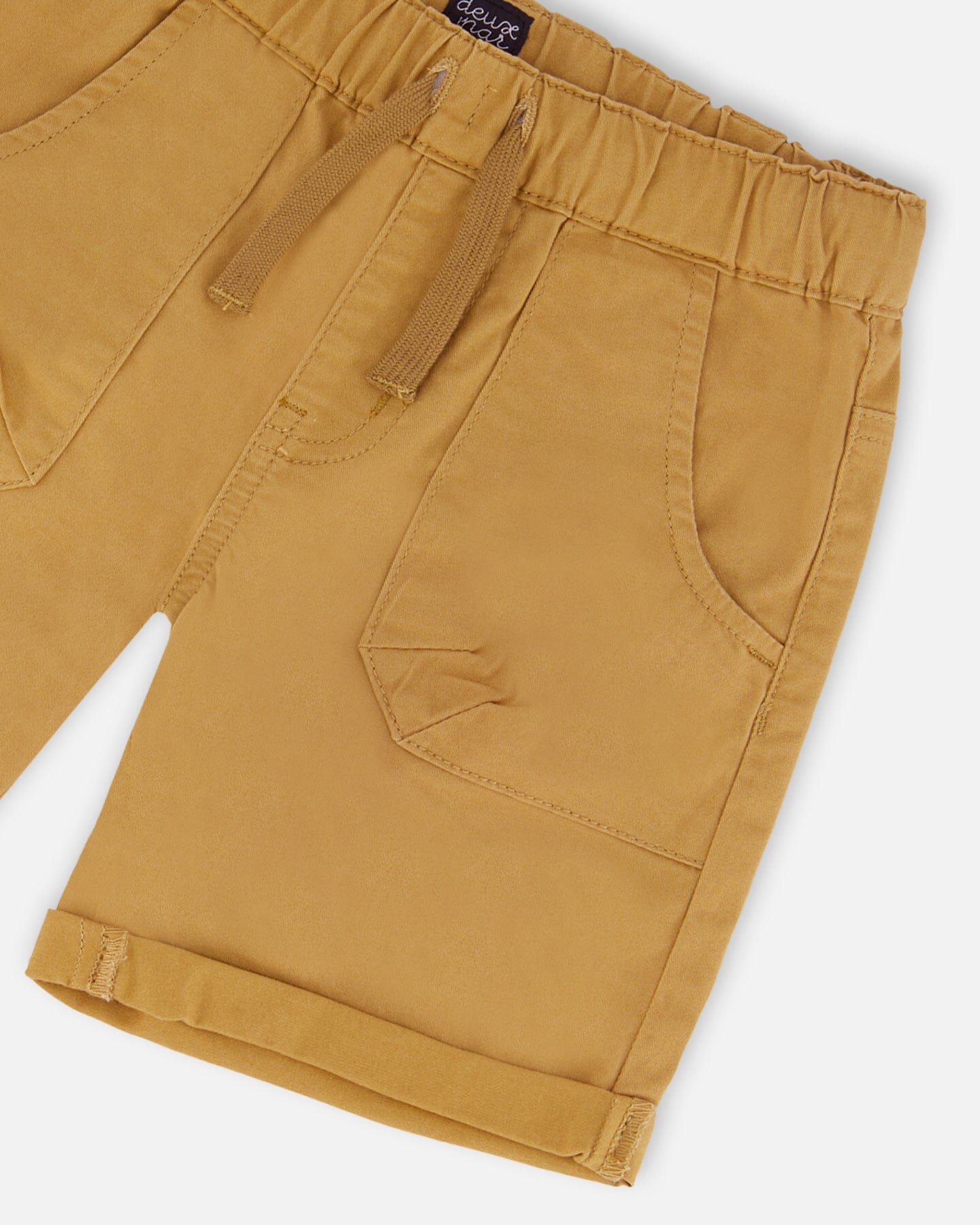 Short en sergé extensible - Fauve