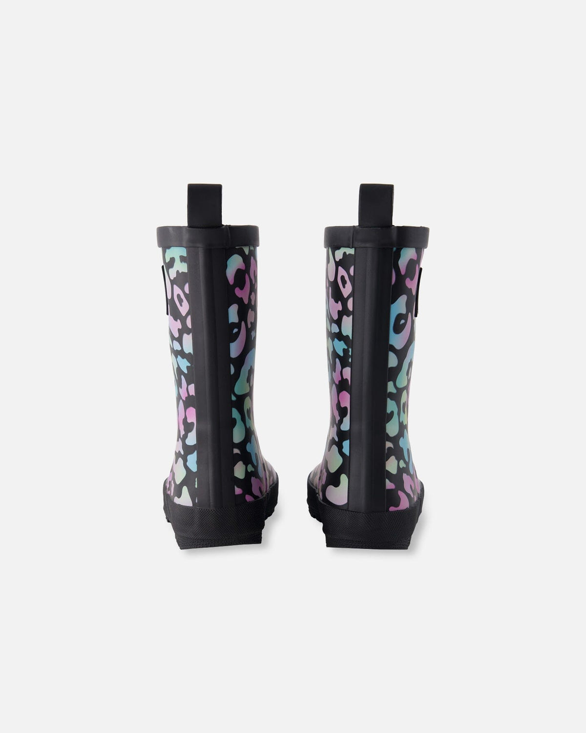Bottes de pluie en caoutchouc naturel à motif animal noir