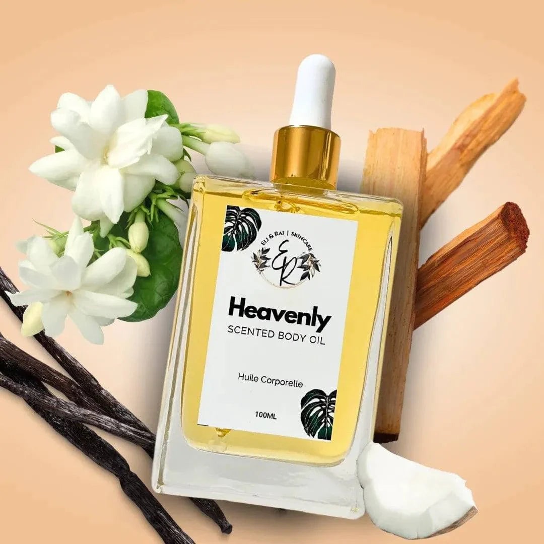 Huile corporelle hydratante au parfum céleste