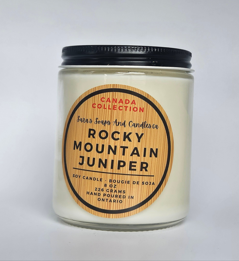 Genévrier des Rocheuses - Bougie de soja 8oz
