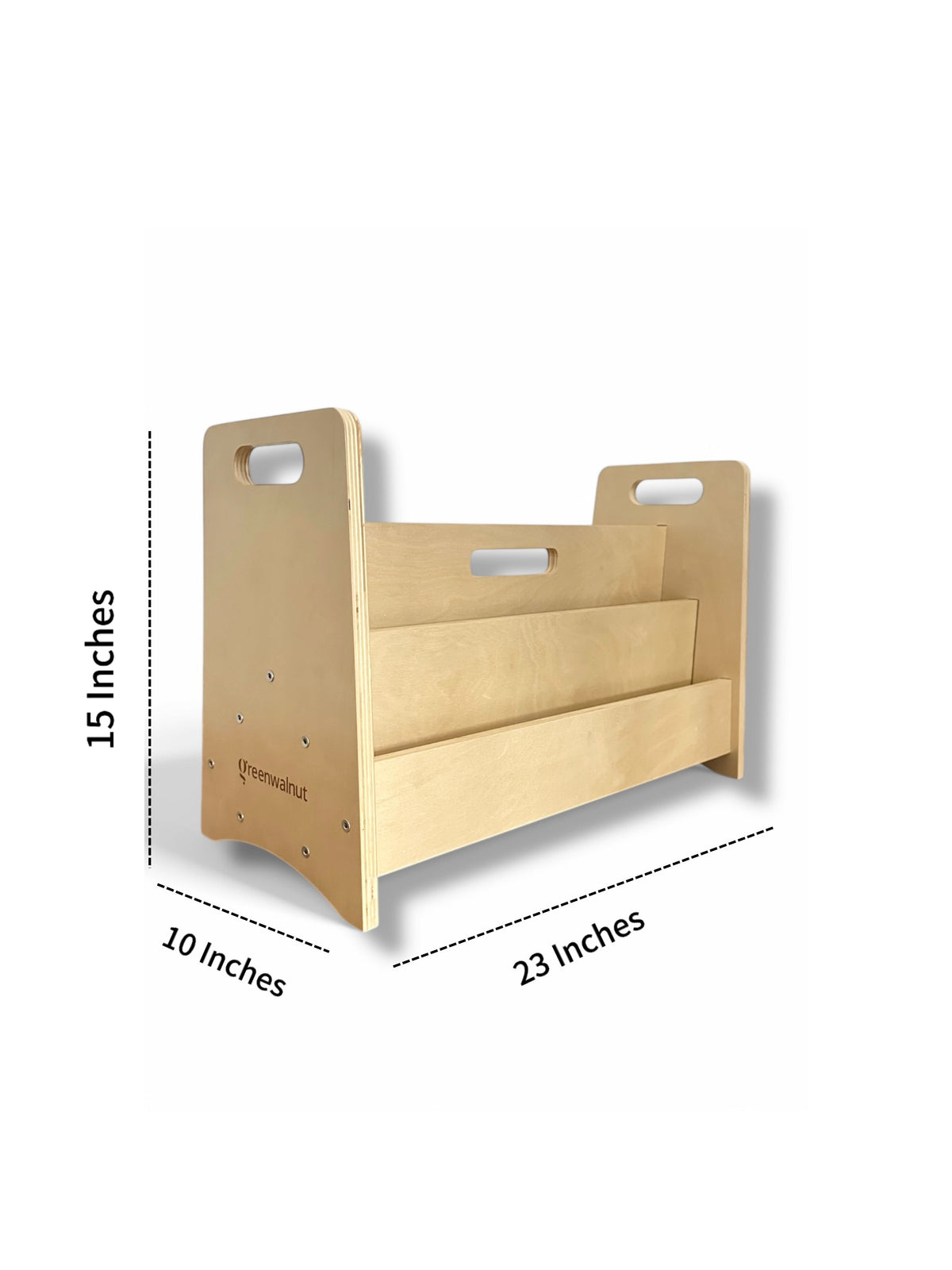 Double-Sided Wooden Montessori Bookshelf for Kids | Book Storage for kids