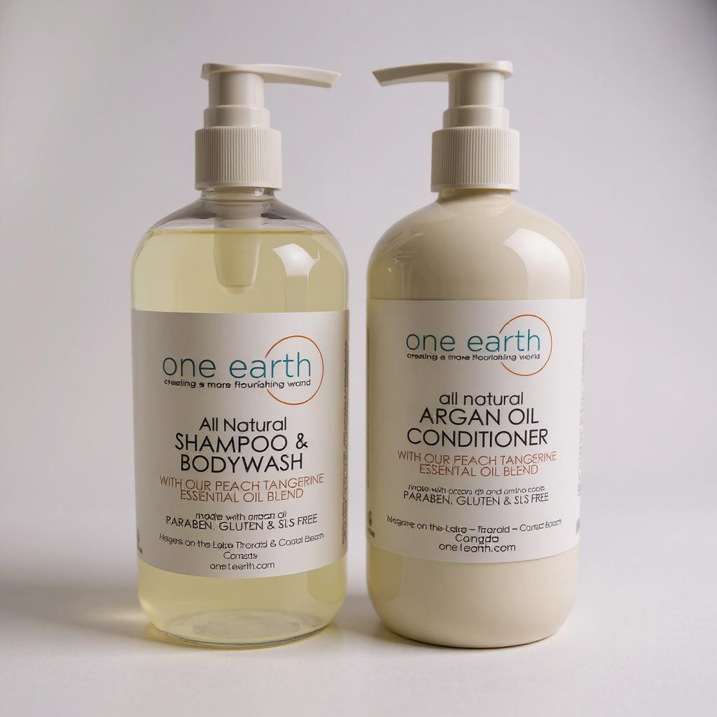 Shampoing/Gel Douche - Pêche Mandarine