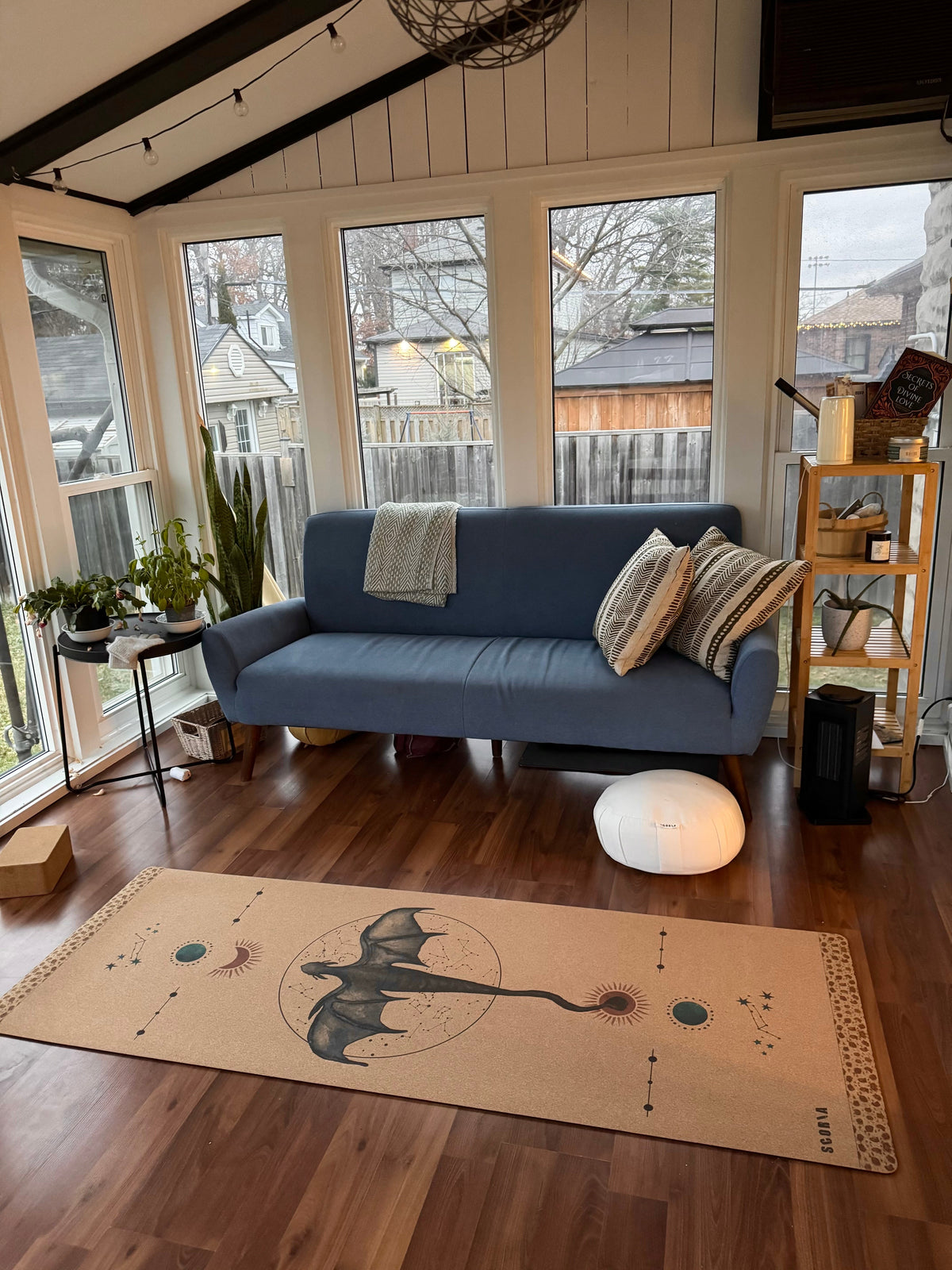 Tapis de Yoga en Liège Dragon Volant | 4,5 MM