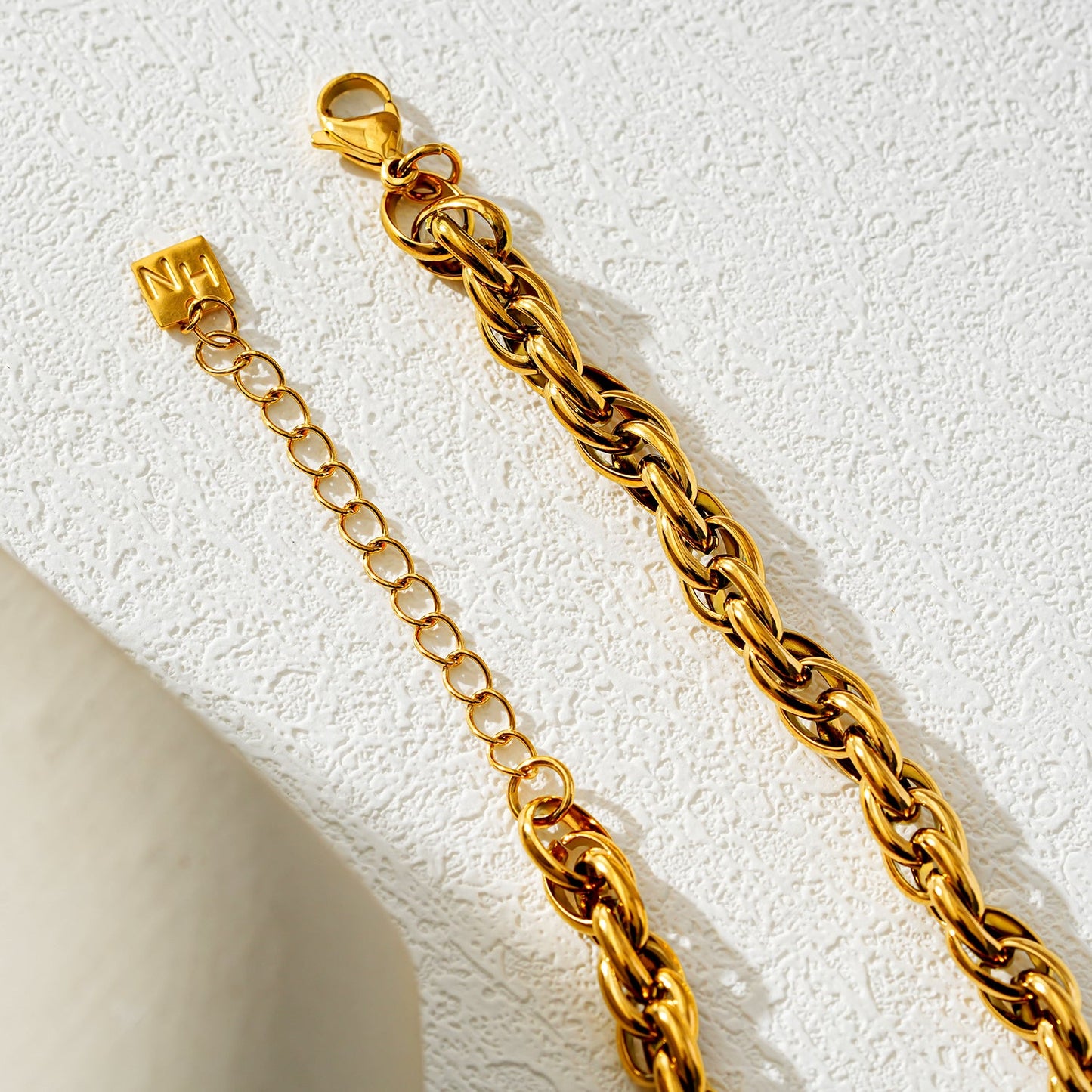 Style ISLINGTON : Collier chaîne multi-maillons épais et complexe