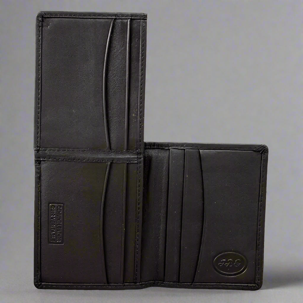 Portefeuille en cuir repliable JBG International pour homme