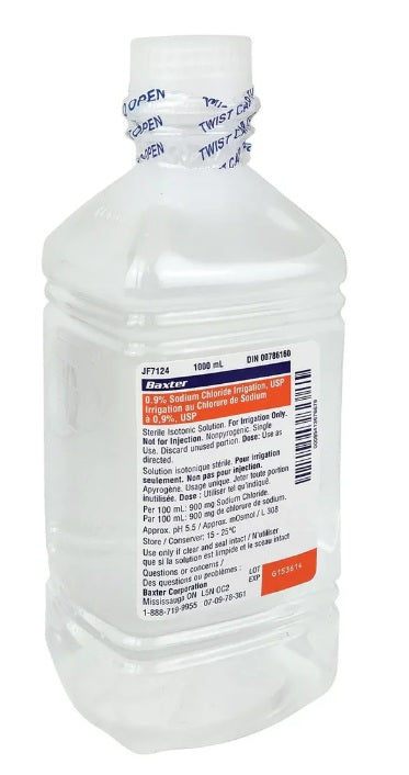 Baxter 0.9% Sodium Chloride Saline Irrigation | Pour Bottle