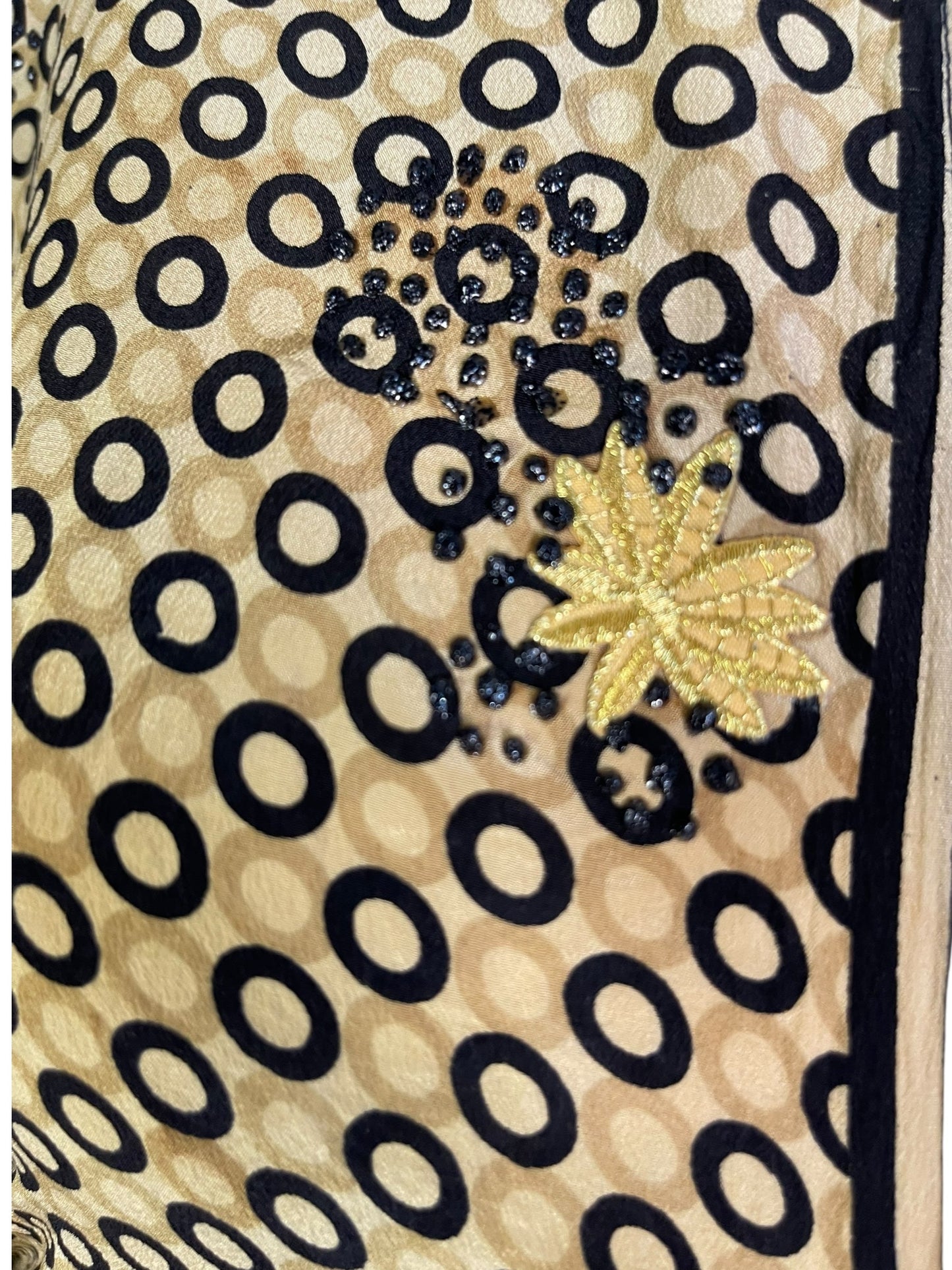 PRC6759 Duster kimono à manches longues en pure soie Avatar avec ceinture