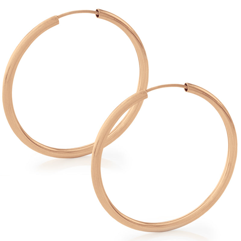 Créoles de 36 mm en or rose