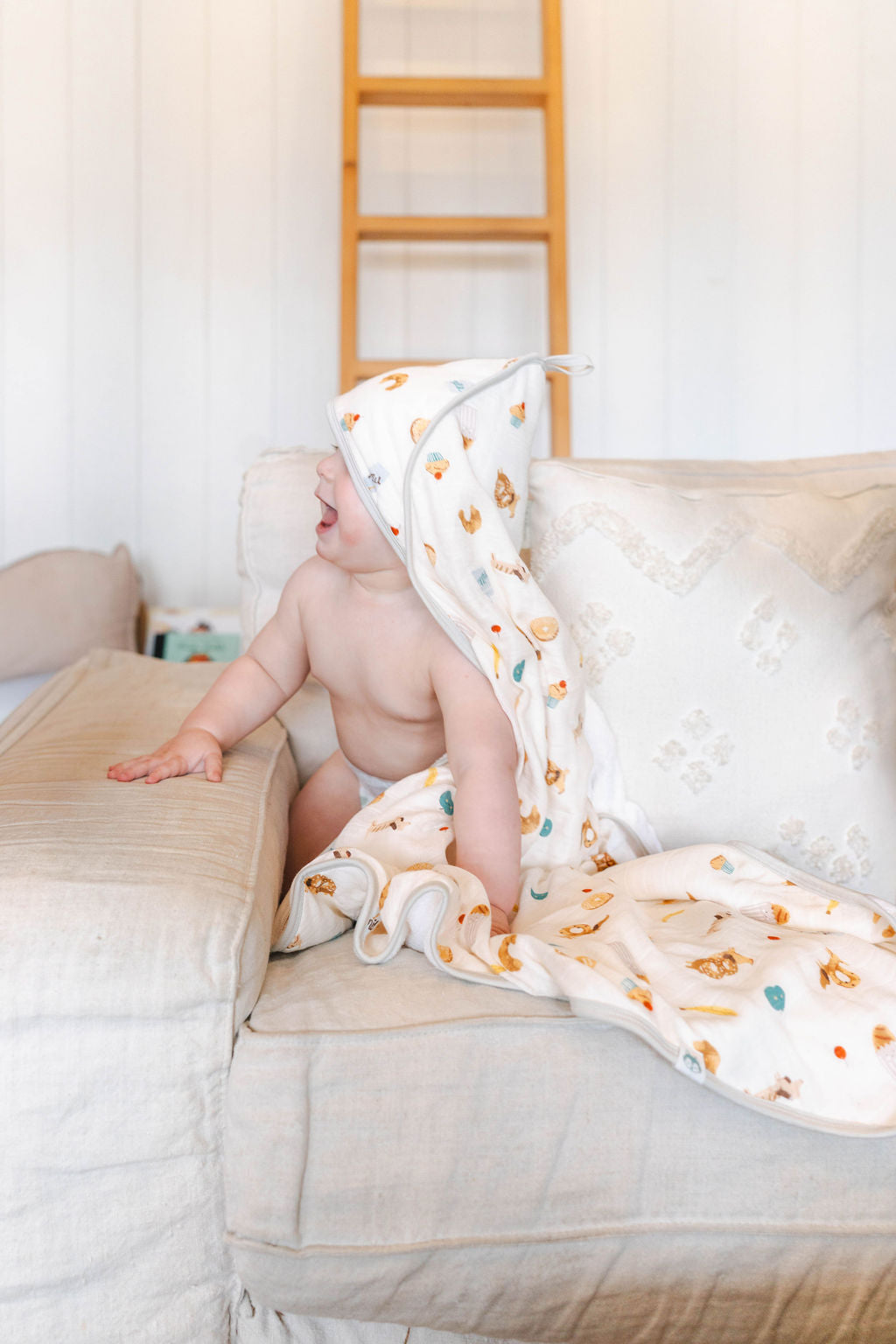 Hooded Towel Set - French Breakfast
