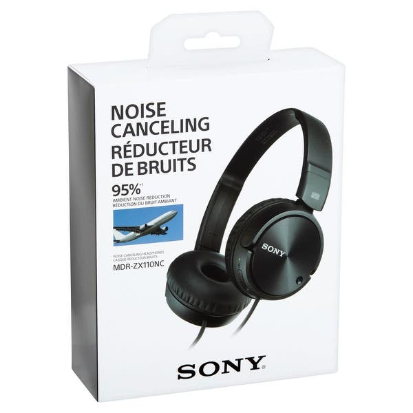 SONY On-Ear Noise Cancelling Headphones - Refurbished with Home Essentials warranty - MDRZX110NC