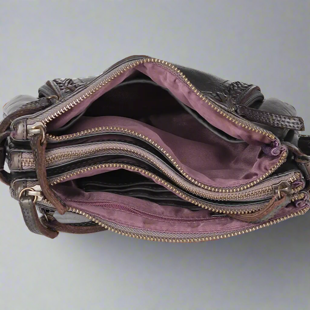 Sac tressé à bandoulière MET