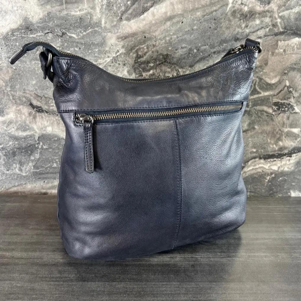 Sac cabas en cuir MET Floral Stitch avec bandoulière réglable