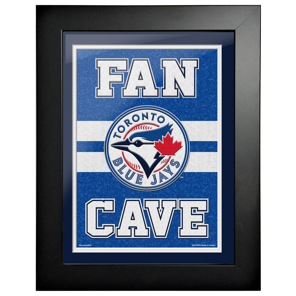 Oeuvre encadrée 12x16 Toronto Blue Jays Fan Cave