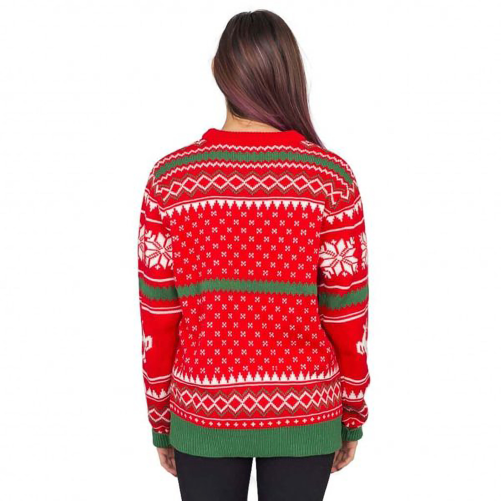 Joyeux Noël Bande D'Animaux Flocons De Neige Et Rennes Pull