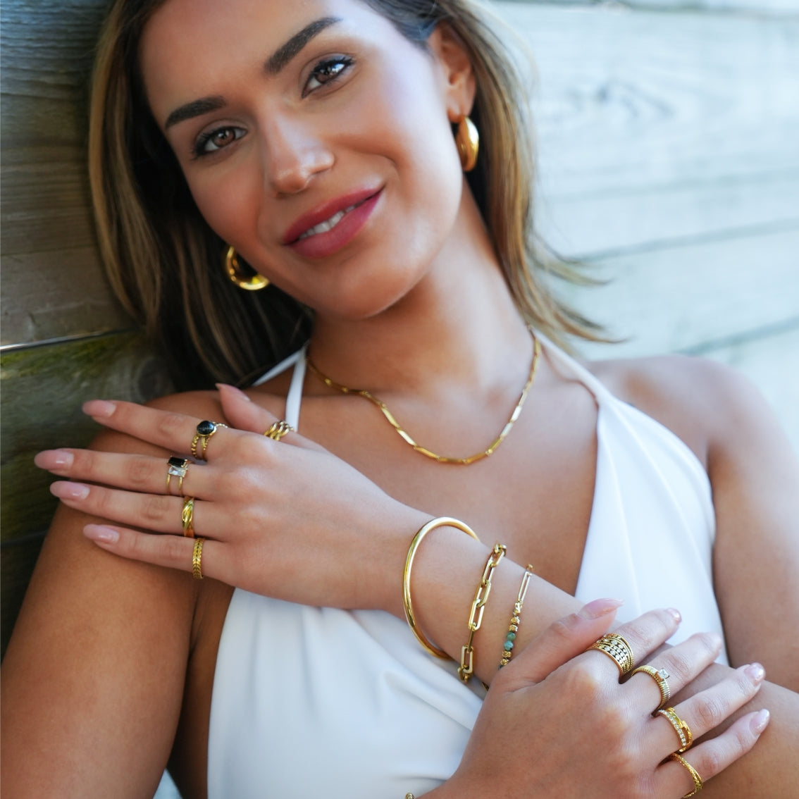 Style BARGARH : bracelet jonc en or de style classique
