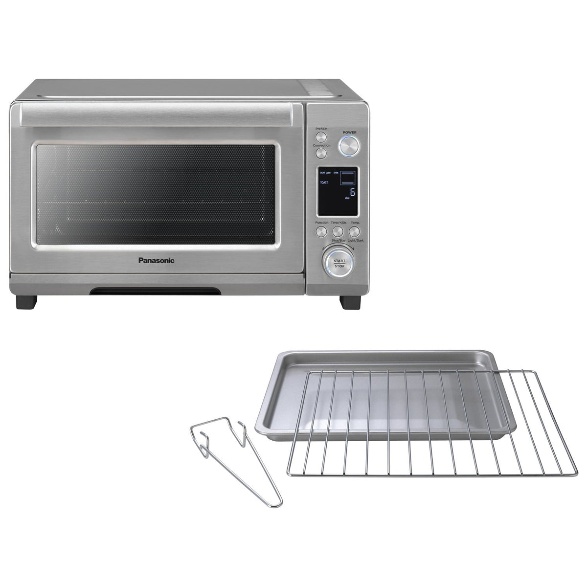 PANASONIC 0.9 Cu. Ft. Convection Toaster Oven - Refurbished with Home Essentials warranty - NBG251