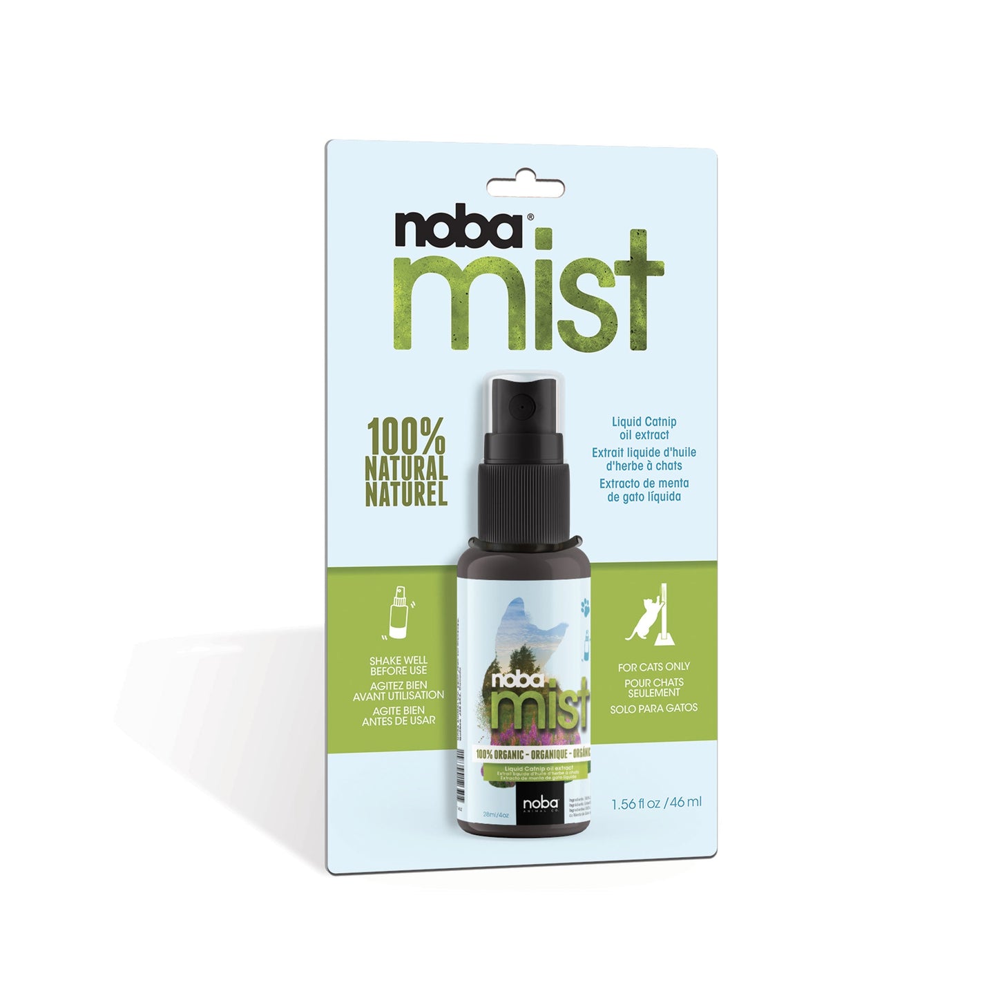 Noba Mist Vaporisateur à l'Herbe à Chat - 100% Naturel Divertissement et Détente pour Votre Chat