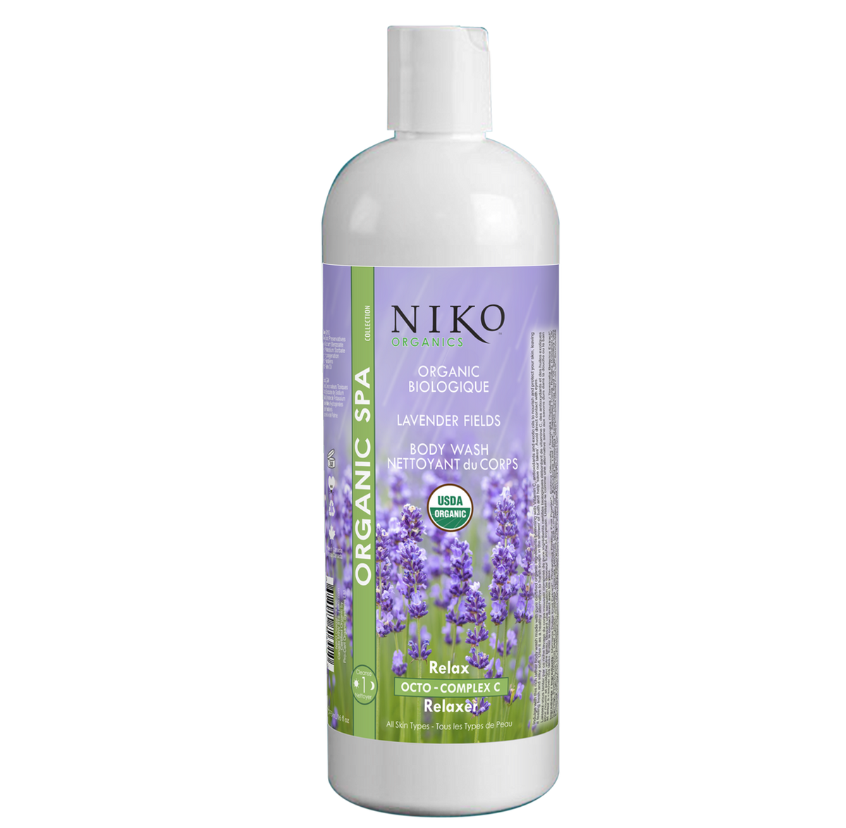 ORGANIC LAVENDER FIELDS BODY WASH - 473mL