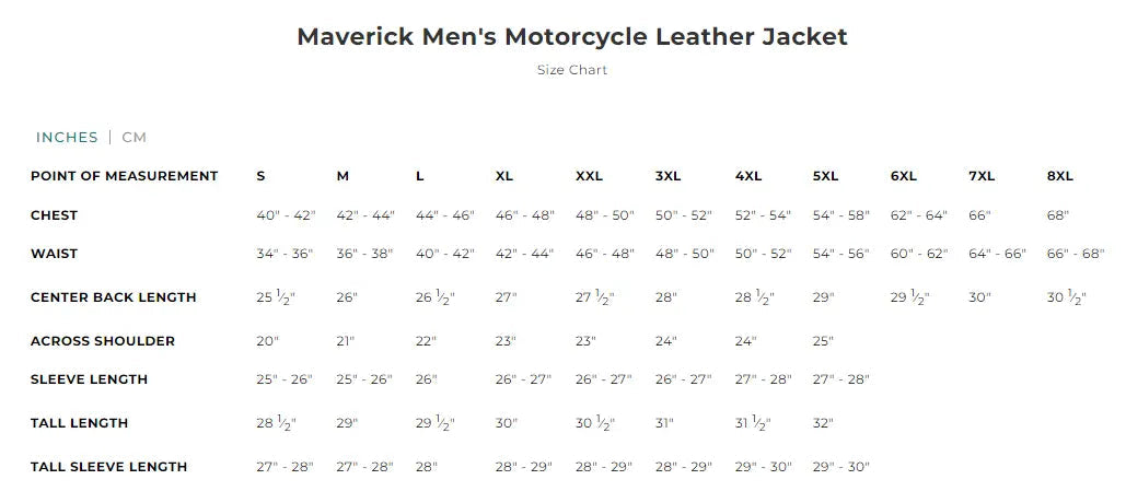 Blouson moto en cuir Maverick pour homme d'Open Road