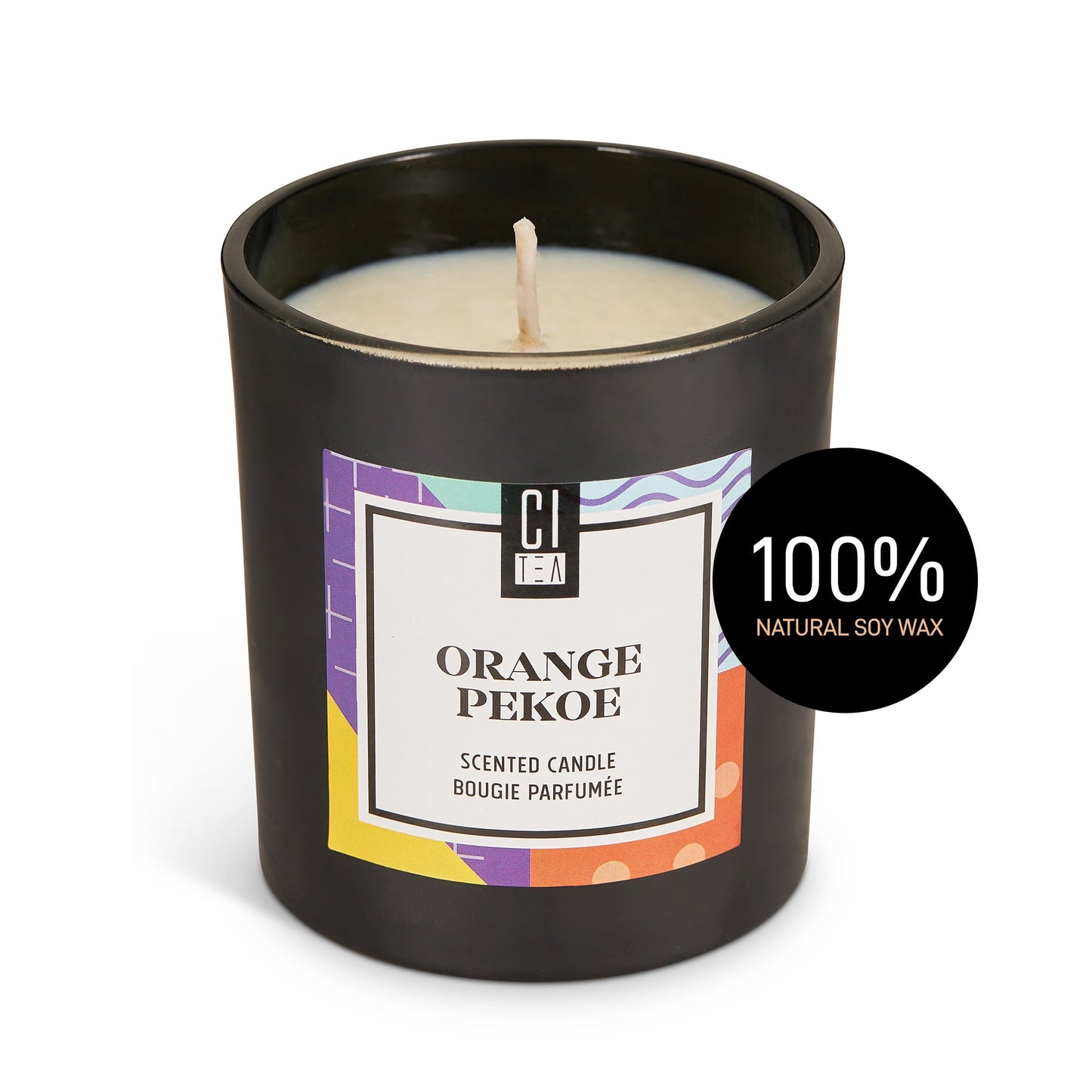 Bougie en cire de soja Orange Pekoe - Sauge et bois flotté - 8 oz