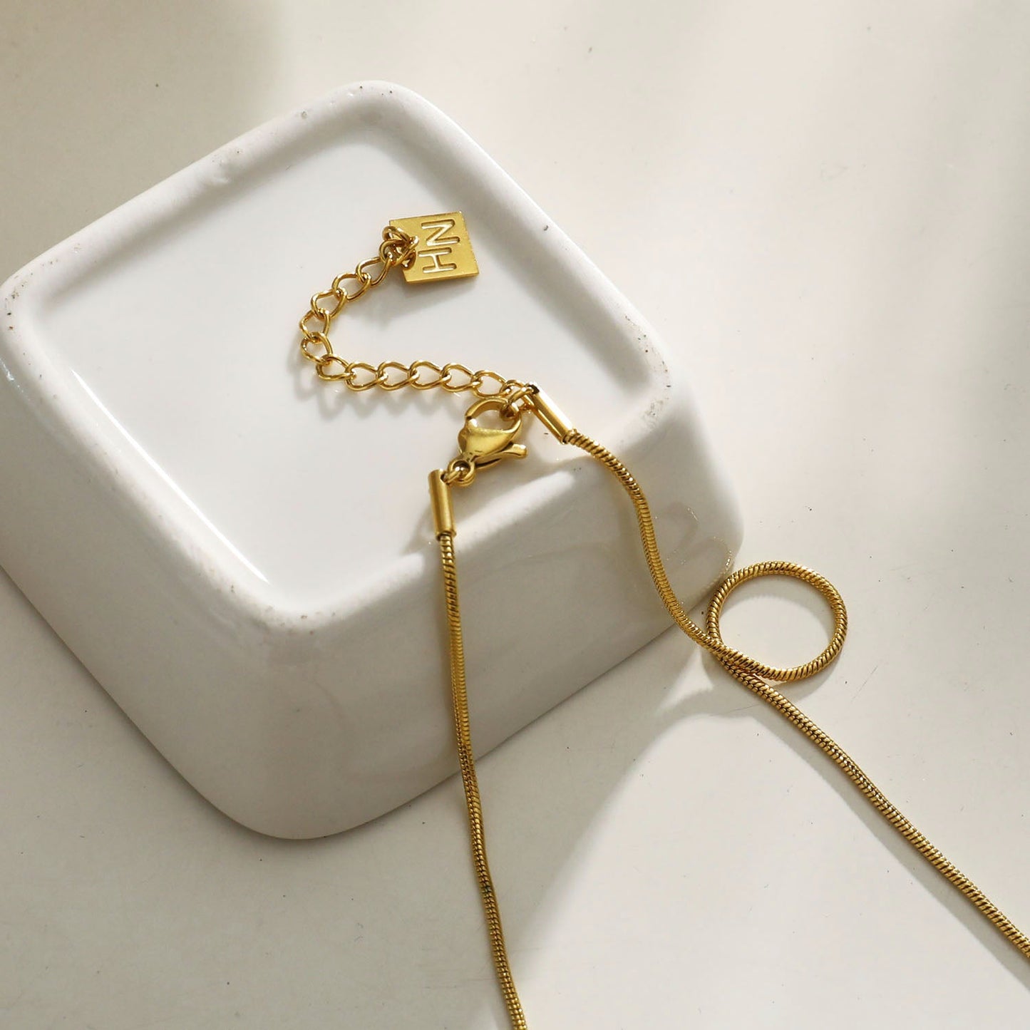 PEDRINA Duo Stick Collier Chaîne Détaillée Or