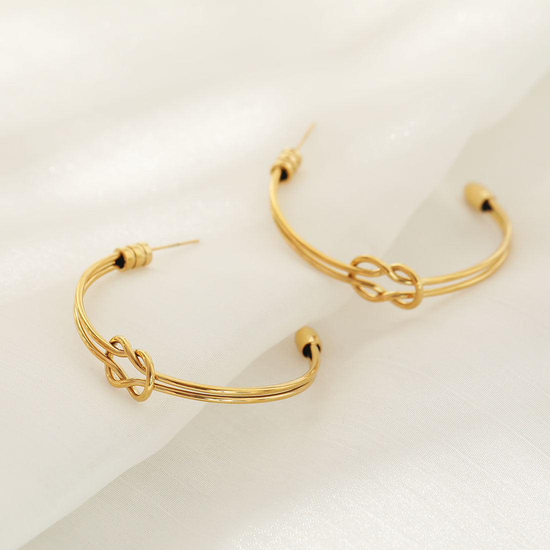 Boucles d'oreilles créoles PAISLEY
