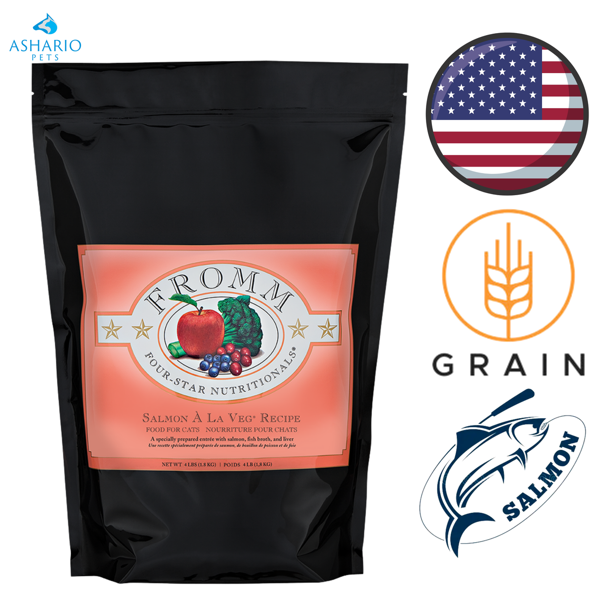 Fromm - Four Star Nutritionals Salmon A La Veg Dry Cat Food