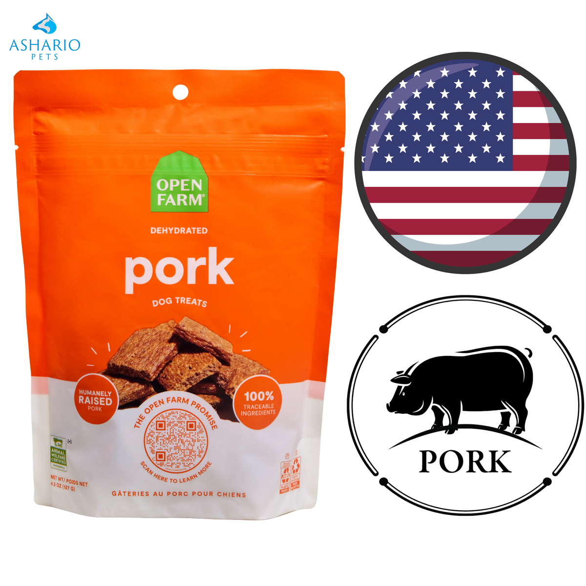 Open Farm - Pork Dehydrated Dog Treats