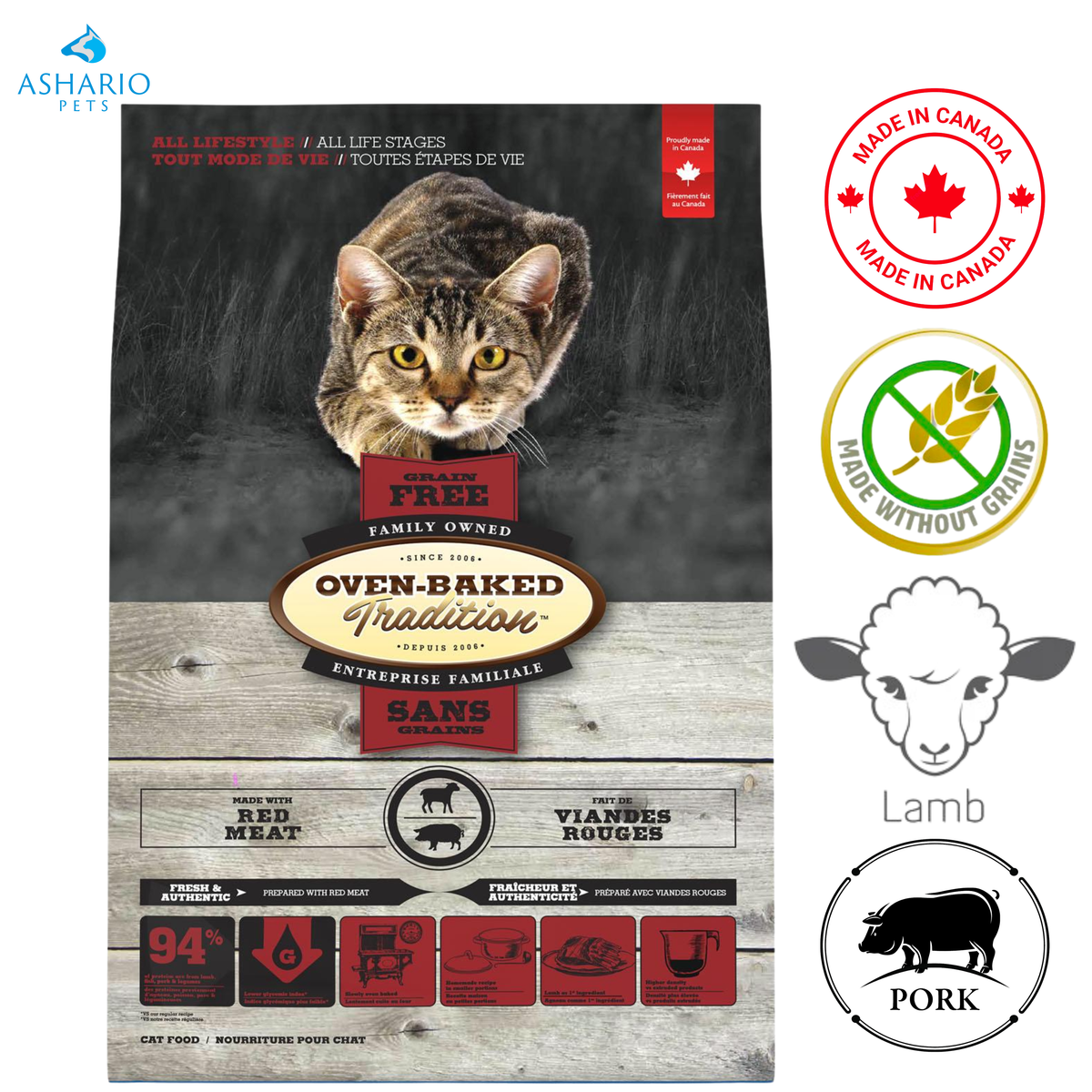 Oven-Baked Tradition - Grain Free Red Meat Dry Cat Food