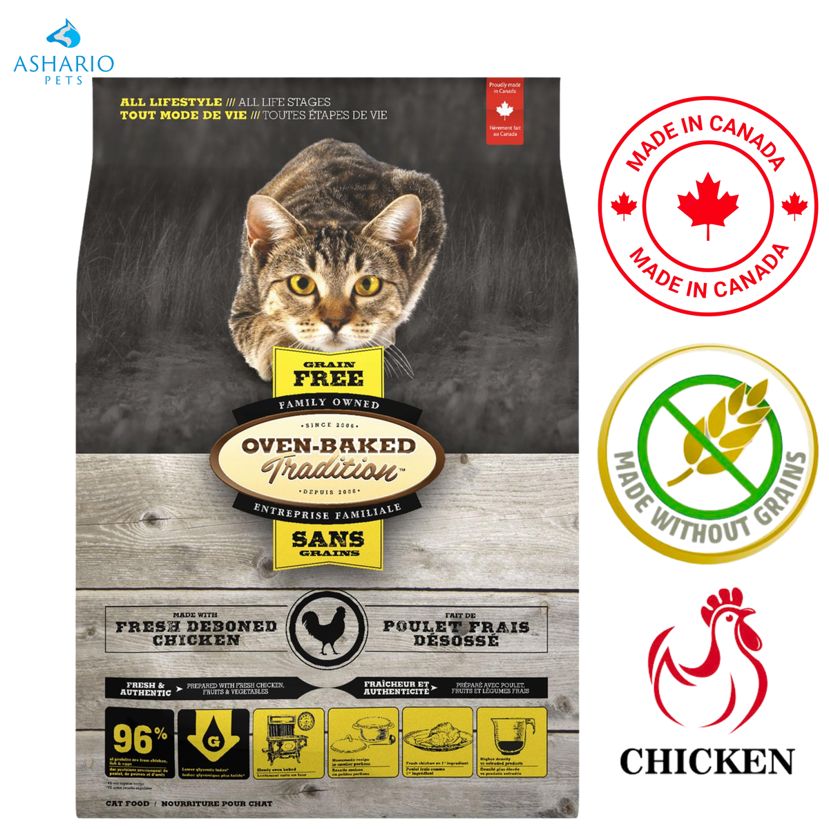 Oven-Baked Tradition - Grain Free Chicken Dry Cat Food