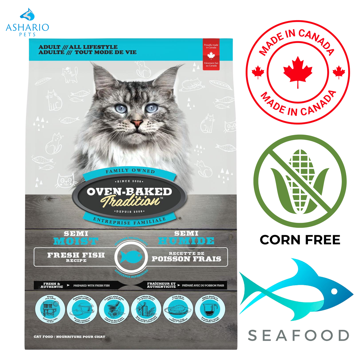 Oven-Baked Tradition - Semi Moist Fish Dry Cat Food