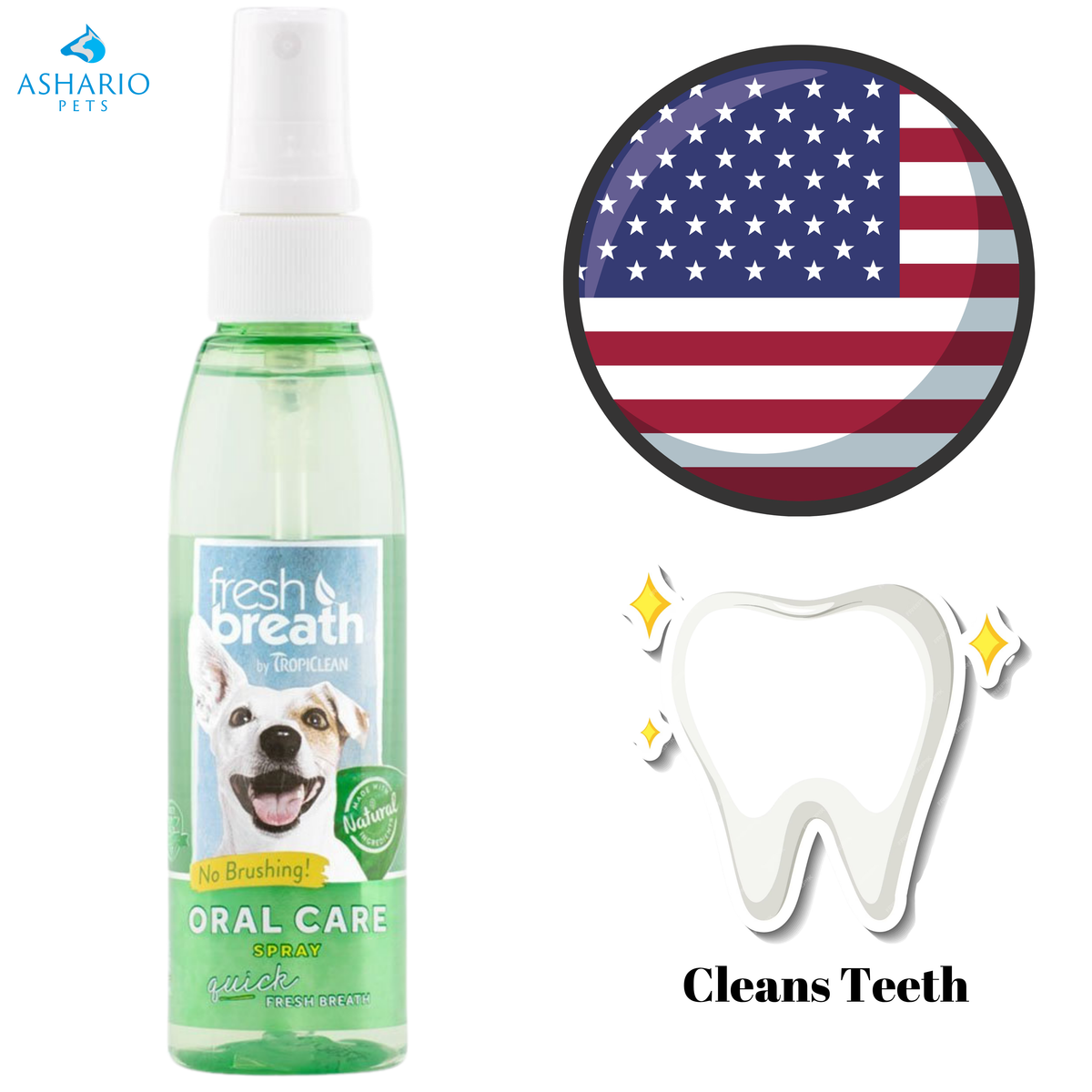 TropiClean - Teeth Oral Care Spray For Dogs