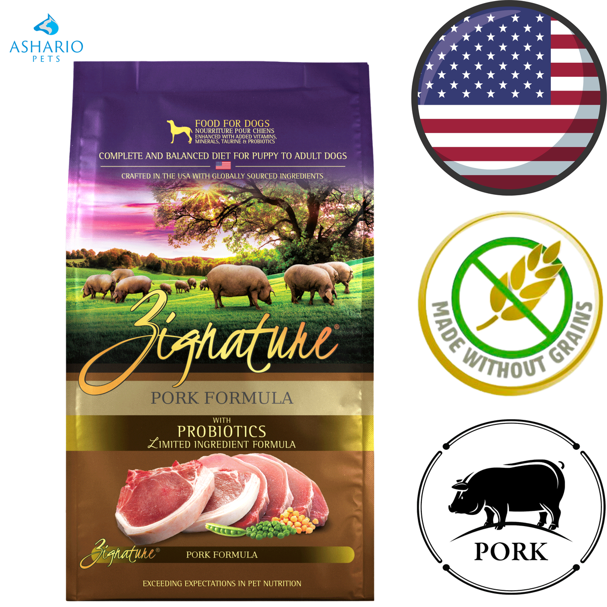 Zignature - Limited Ingredient Grain Free Pork Dry Dog Food