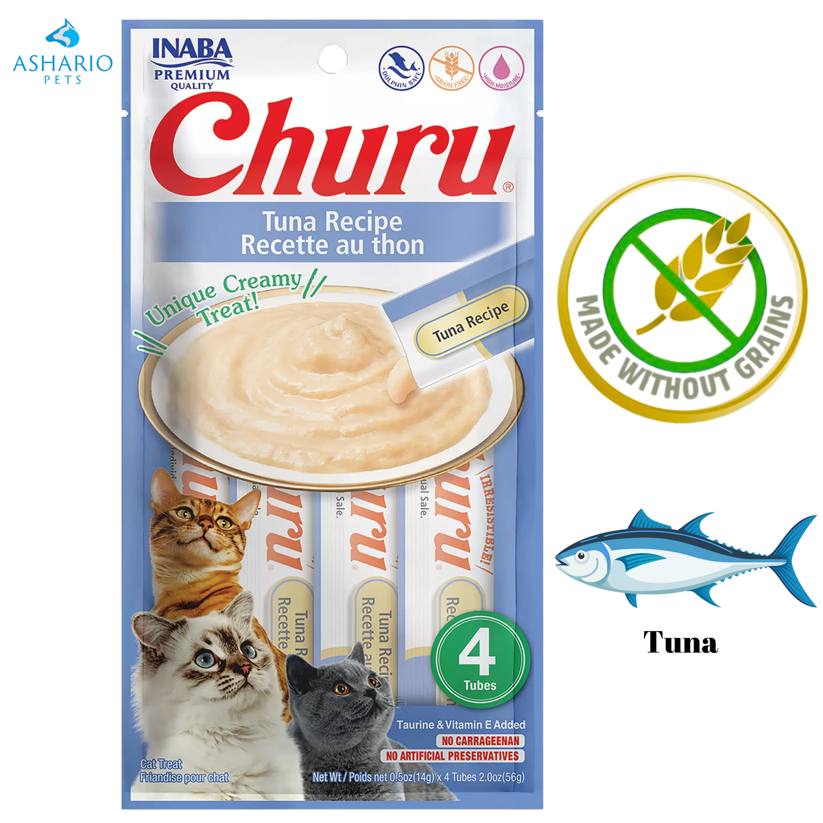 Inaba - Churu Tuna Recipe Cat Treats