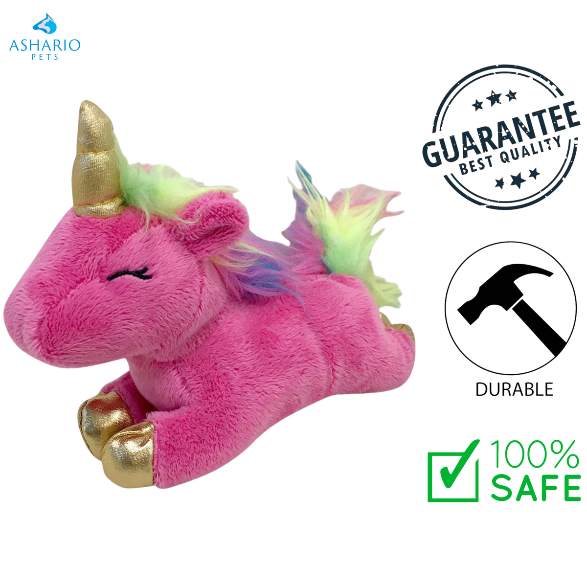 FouFouBrands - Unicorn Plush Dog Toy