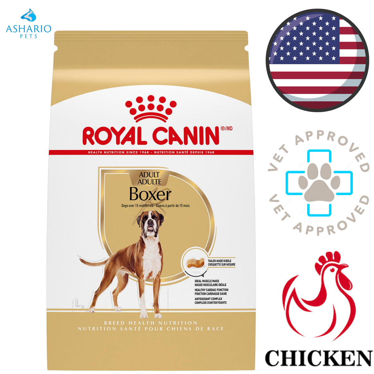 Royal Canin - Breed Health Nutrition Boxer Adult Dry Dog Food