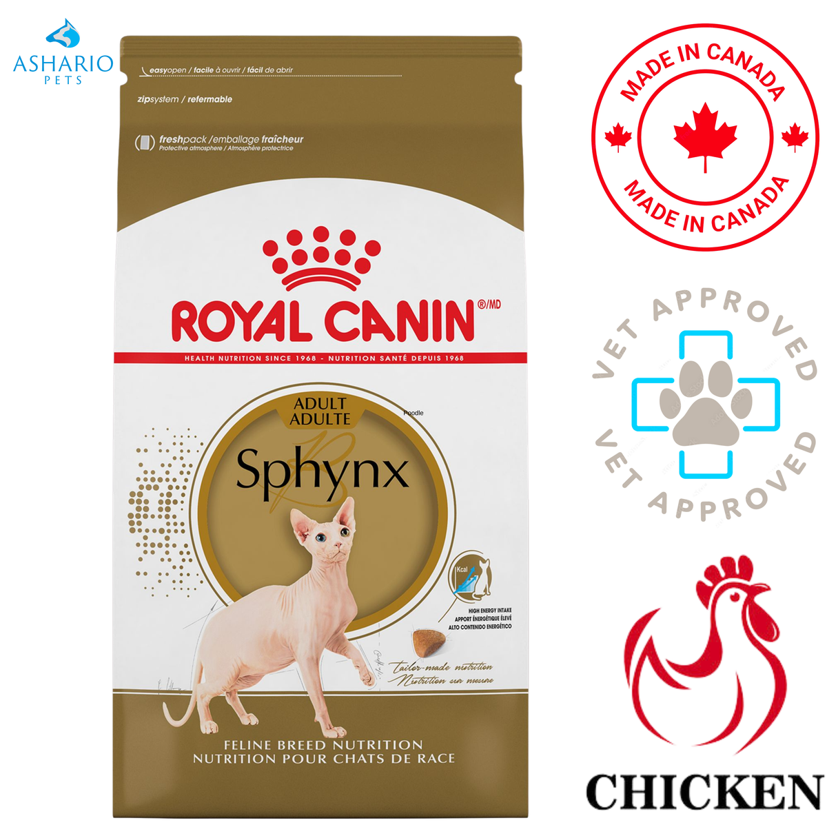 Royal Canin - Breed Health Nutrition Sphynx Adult Dry Cat Food