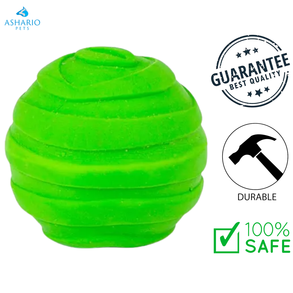 BuD'z - Latex Squeaker Ball Dog Toy - Small
