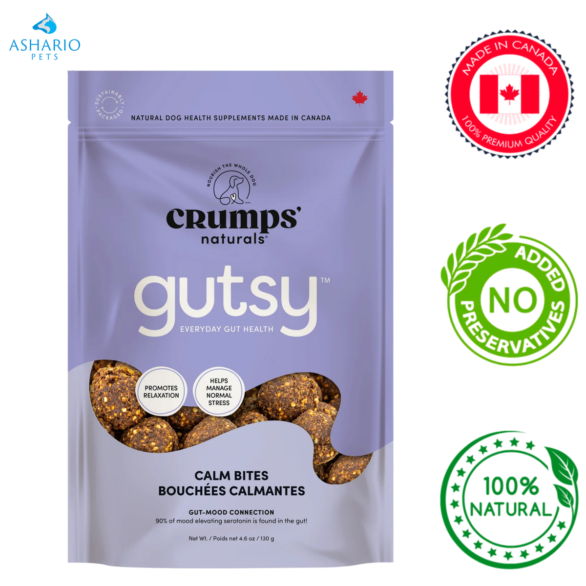 Crumps' Natural - Gutsy Calm Bites Dog Treats