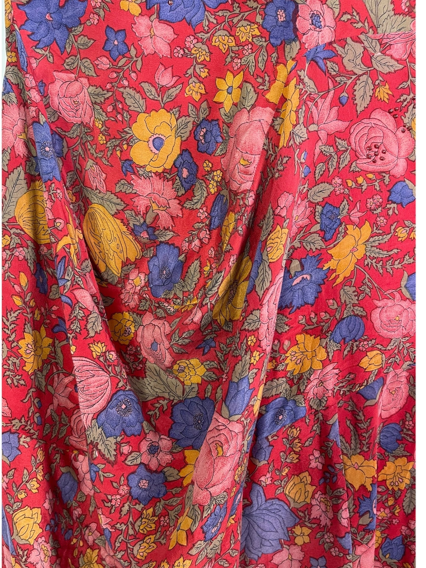 PRC7164 Robe Tunique Longue Sculpturale en Pure Soie Avatar