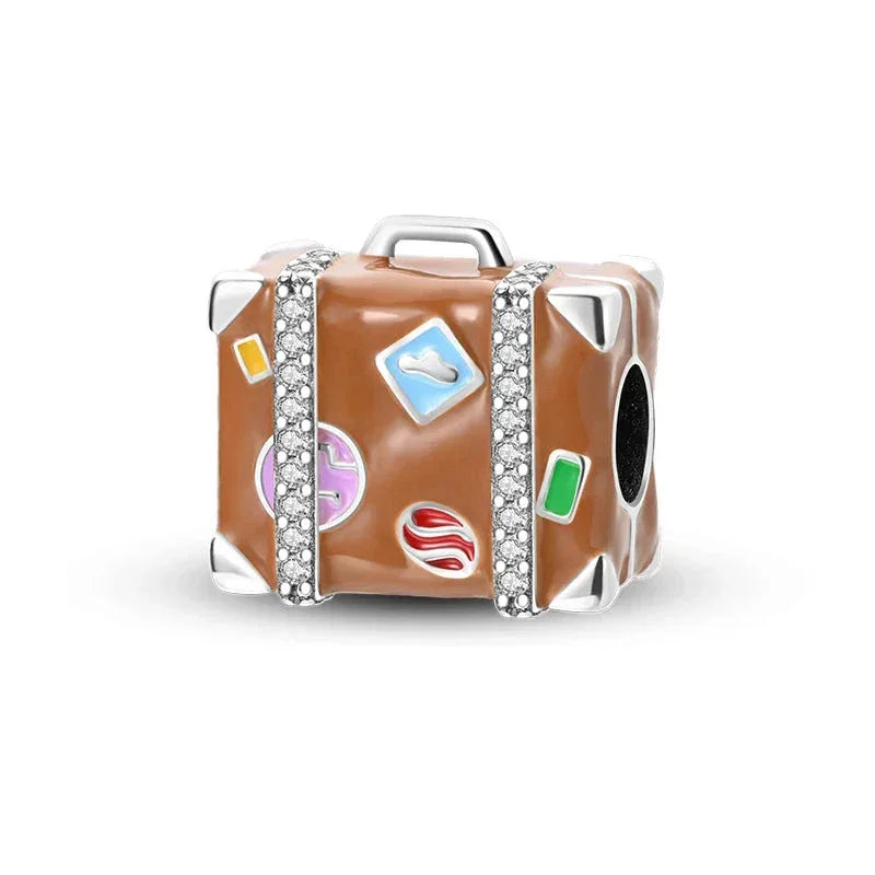 Breloque en argent sterling « Voyage »